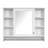 3-In-1 Bathroom Mirror Cabinet, Wall Mounted Medicine Cabinet With Adjustable Shelf, Accent Cabinet-1734047022