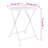 Rheba Rectangular 2 - Person 55cm L Bistro Table