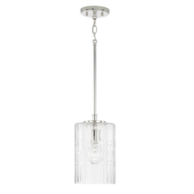 Luminaire suspendu cylindrique à 1 lumière Emerson