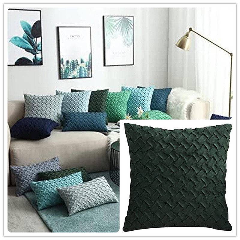 1 Pack Boho Decorative Throw Pillow Cover (12X20) – Ink Blue Pattern Accent Cushion For Couch And Bed, Ink Blue