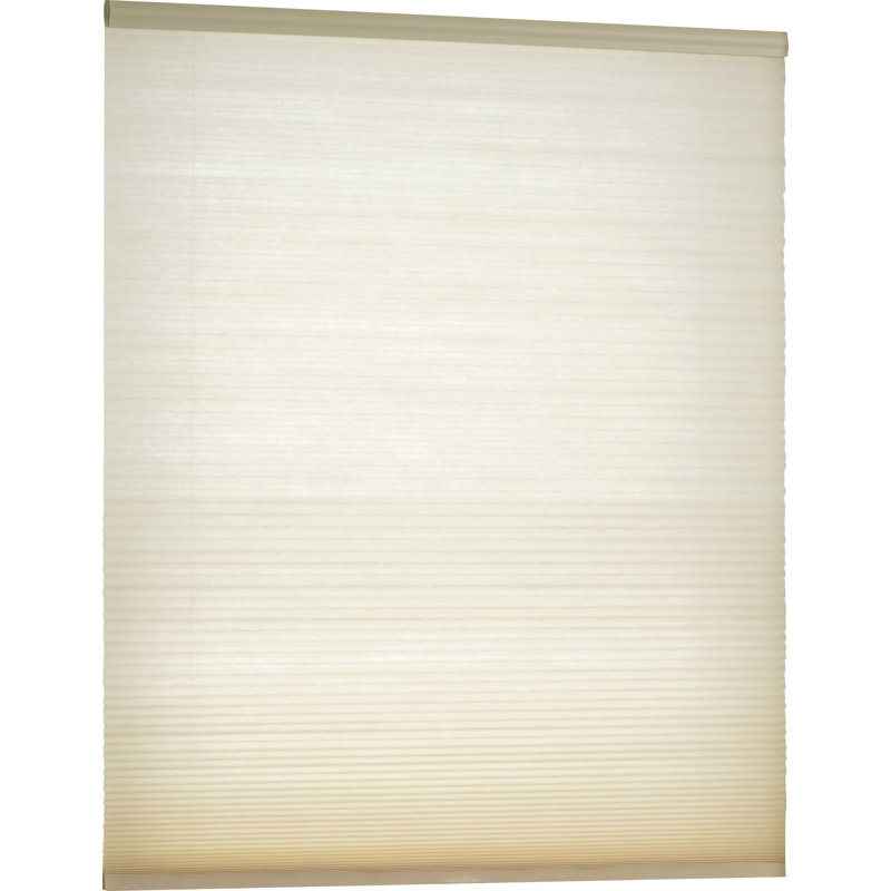 Cordless Semi Sheer Cellular Shade, Natural, 33" W 