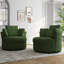 Fauteuil rembourré pivotant avec coussin (ensemble de 2)-116445230