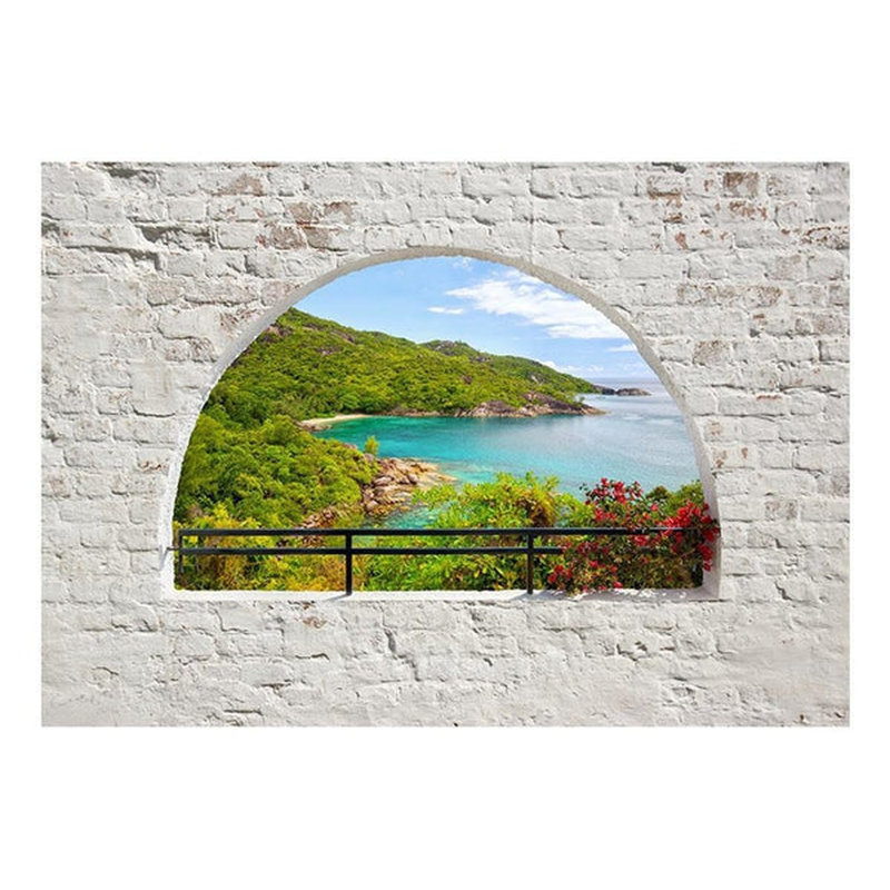 Murale île émeraude Allonzo, L 82 po x l 118 po