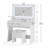 Baelyn Makeup Vanity  with  LED Lighted Mirror,  Modern 4 Drawers Vanities Desk with Stool-1483049333