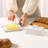 Kook Ceramic Extra Large Butter Dish With Lid, Embossed, White