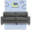 Serta Palisades 78" Track Arm Sofa, Easy Care Fabric, Soft Pillow Back, Pocket Coil Seat Cushions-21687330-125119069
