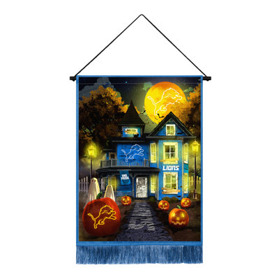 NFL Detroit Lions LED Tapestry Halloween | 24 x 18 In