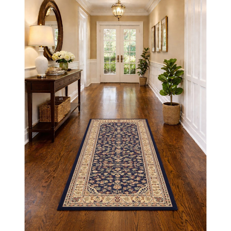  Tapis d'intérieur floral Safira, Tapis de couloir 2 pi 2 po x 7 pi 7 po