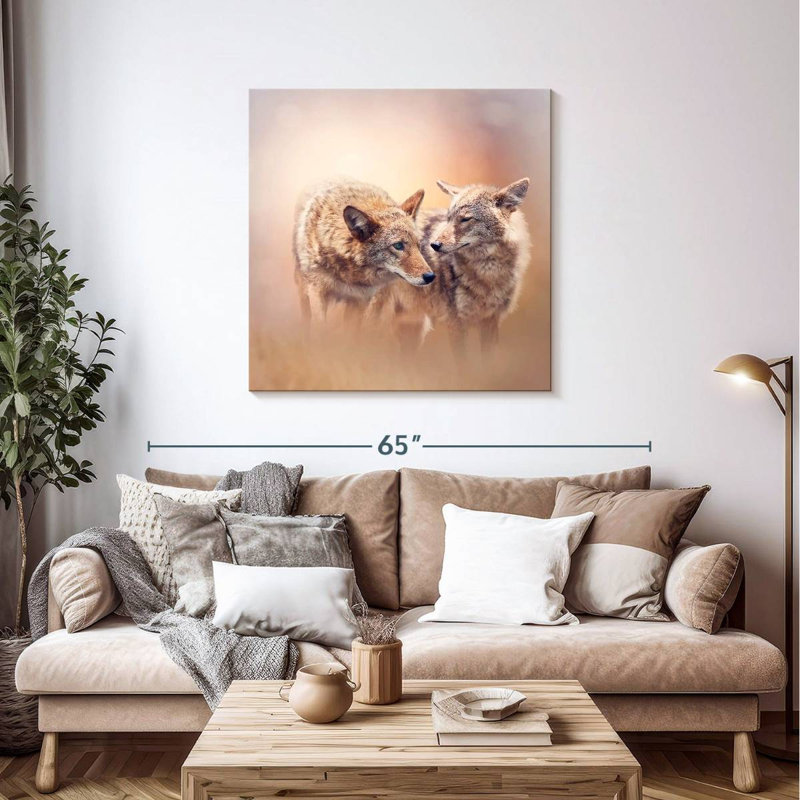 Crowle Dreamy Coyotes, 39" H x 39" W