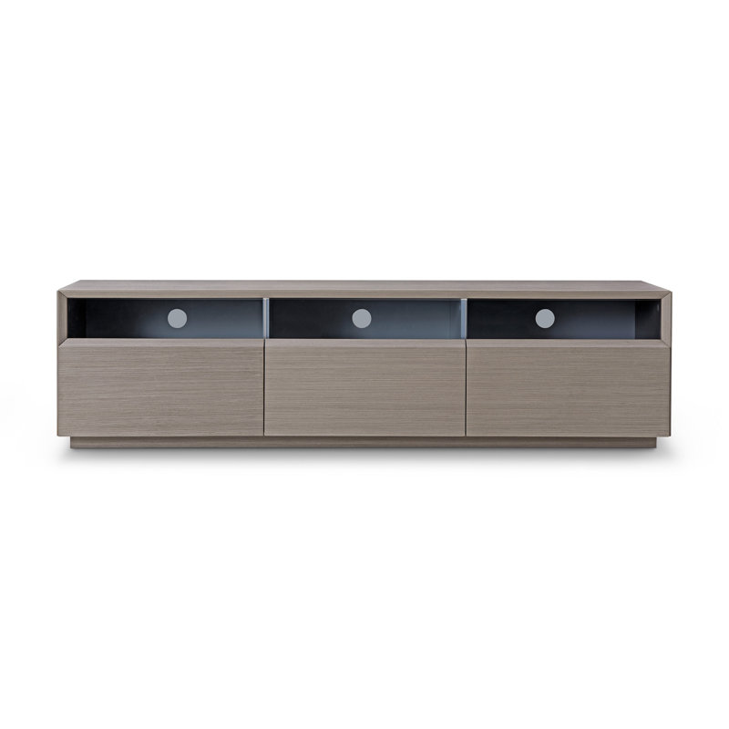 Briannah Unfinished TV Stand for TVs up to 78", Gray Veener