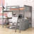 Wood Loft Bed With Desk And Shelves-1212498773-1212498775