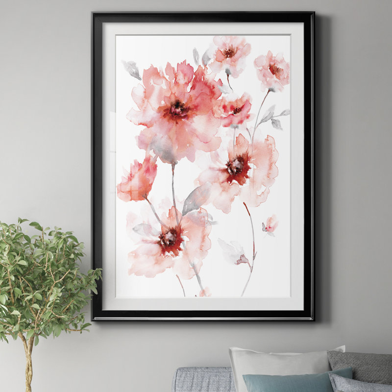 Translucide Blush I - reproduction de photo encadrée sur papier, Noir, H 30,5 po x l 42,5 po x P 1,5 po