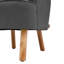 Aeroome Upholstered Wingback Chair With Footstool-1048127151