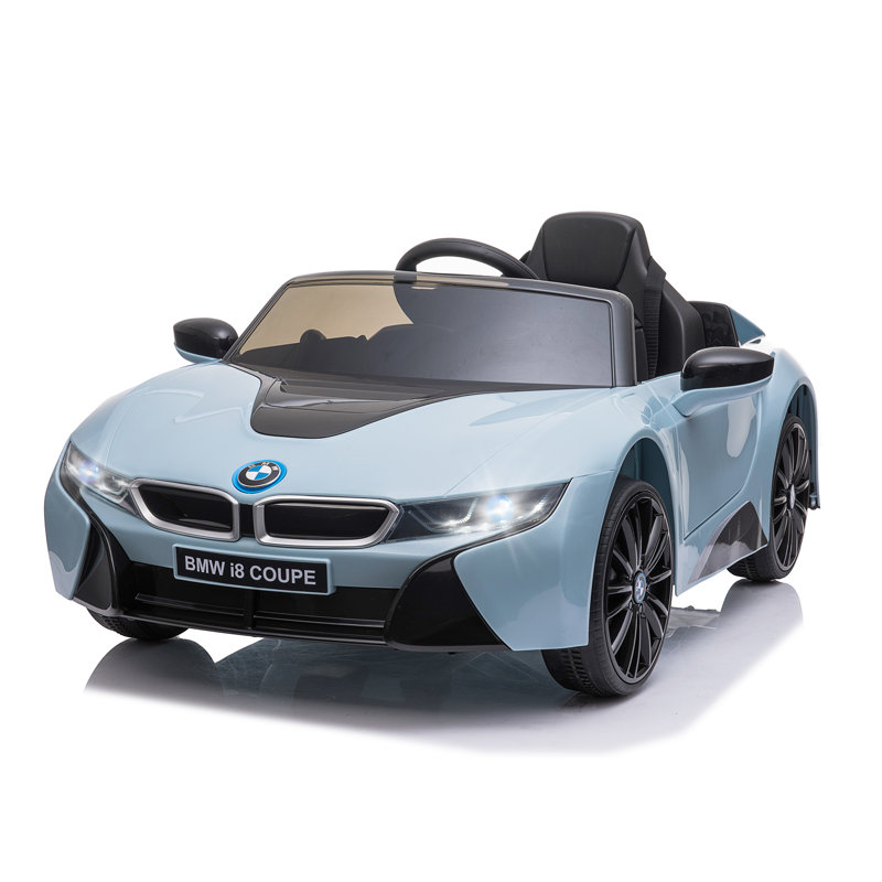 Blue 6-Volt Electric Ride-On Car with Remote Control