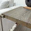 Table basse de salon avec structure métallique - Bois massif et placage de chêne, élégant graphite vieilli, mobile, étagère de rangement, 127 cm (l) x 66 cm (p) x 46 cm (h), aspect bois graphite, bois massif, fond fixe amovible