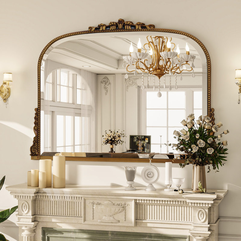 Miroir mural Baroque, Or, 26 po x 35 po