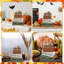 4 pièces en bois automne plateau de table décor d'automne à plusieurs niveaux plateau d'automne pièce maîtresse rustique blocs décoratifs cadeau maison de campagne automne décoration de table pour la cuisine à domicile