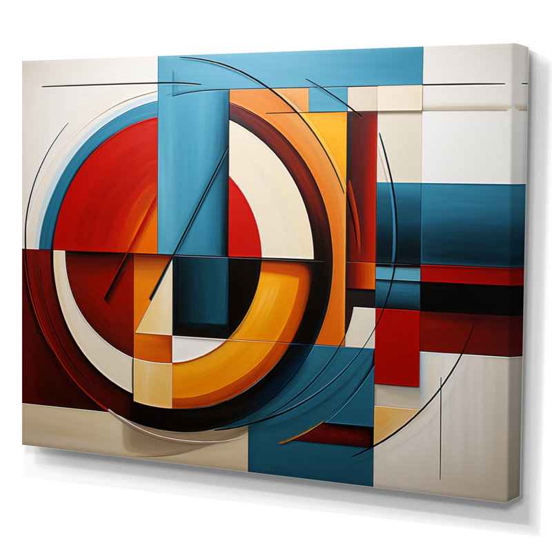 Impression sur toile, "Hardedge", Toile tendue, H 24 po x l 32 po x P 1 po