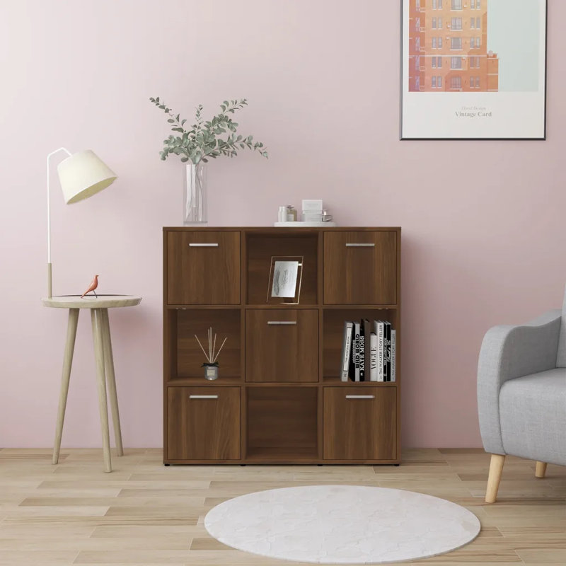 Atkin 90 cm H x 90 cm W Cube Bookcase, Brown