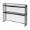 45.28 Inch Desktop Bookshelf, 2 Tier Metal Storage Shelf Organizer for Office Desk Books and Files