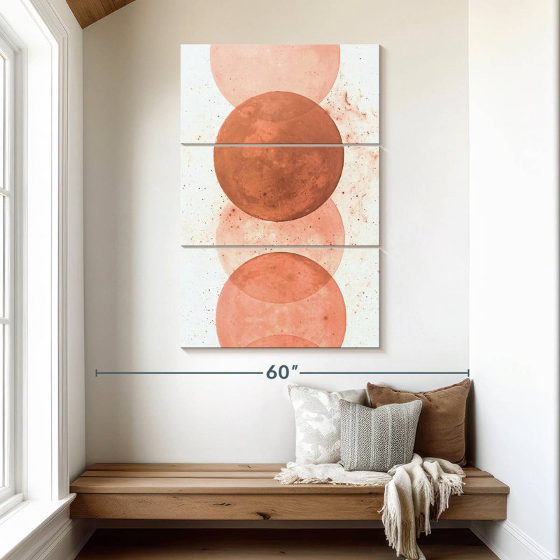 Oberle Sunset Circles, 50" H x 32" W