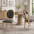 Tissu gris foncé