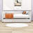 Chelcie Twin Size Velvet Upholstered Daybed with Twin Size Trundle-50140215
