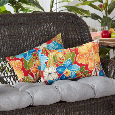 Henrich Indoor/Outdoor Striped Lumbar Pillow