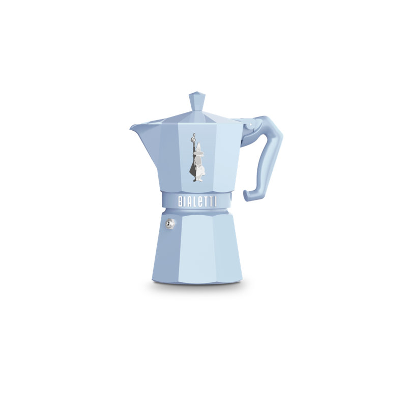 Bialetti Moka Express Exclusive, 6 cups, Lite Blue