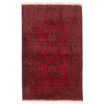 Tapis rouge Finest Khal Mohammadi 3 pi 4 po x 5 pi 1 po