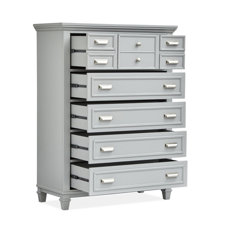 Commode à tiroirs grise, Gris