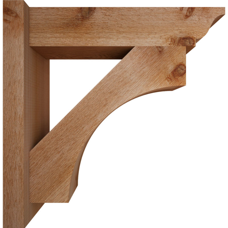 Westlake Rustic Wood Traditional Outlooker, 22" D x 22" H, 6" W Western Red Cedar (Rough Sawn)