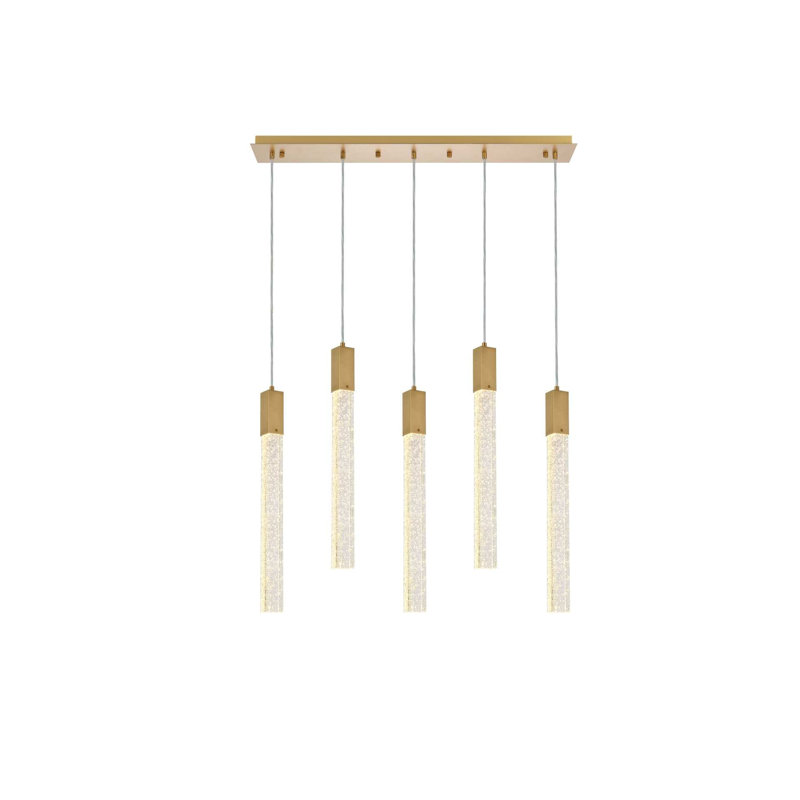 Suspension Weston à 7 lumières noire, Noir