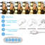 Boahaus avec 14 ampoules Hollywood pour luminaire et miroirs