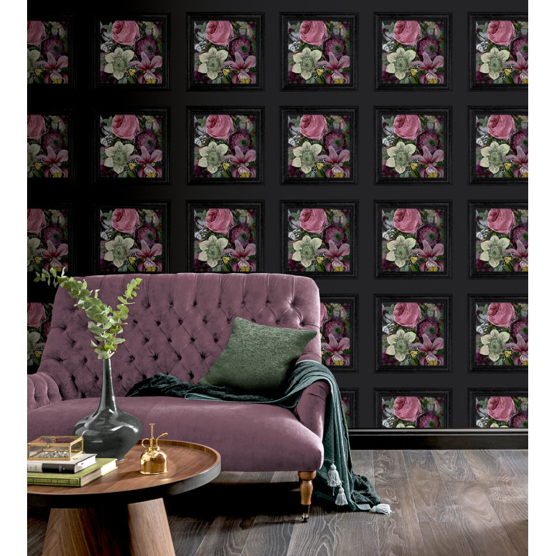 Non-Pasted Floral Wall Mural