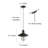 Luminaire suspendu conique 1 lumière