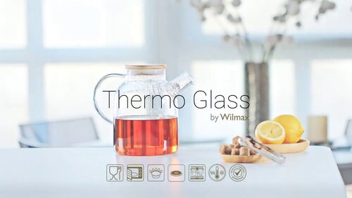 Thermo Single Wall Hot/Cold Glass Cup Wilmax, Pack of 6