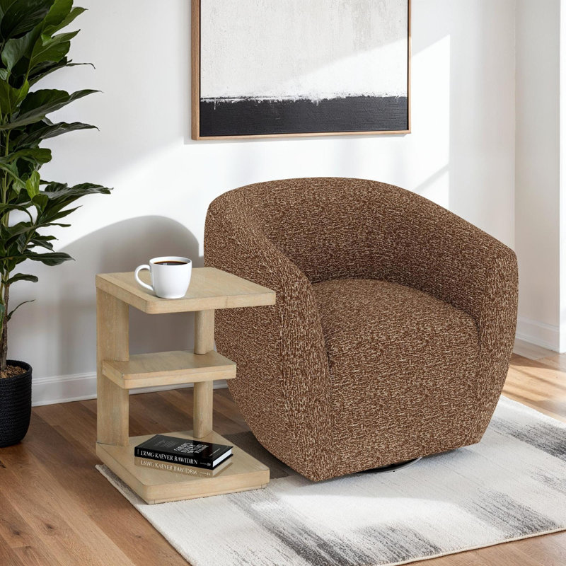 Canapé rembourré avec table basse moderne brune, Brun