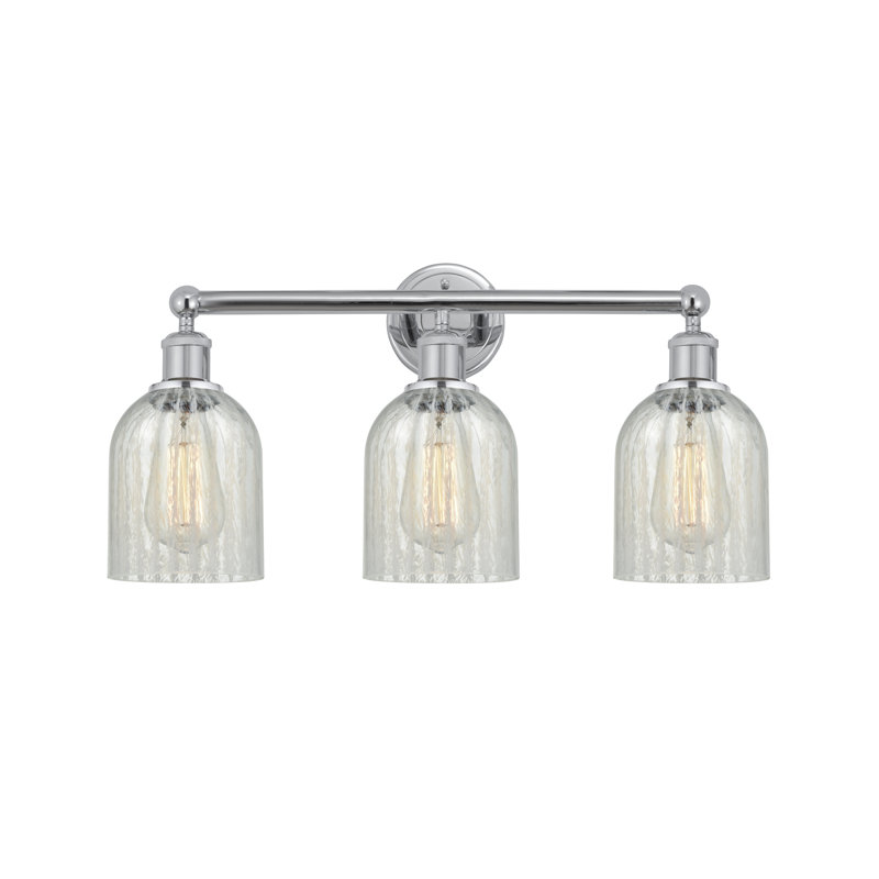 Reiko 3 - Light Dimmable Vanity Light, Mouchette, Polished Chrome