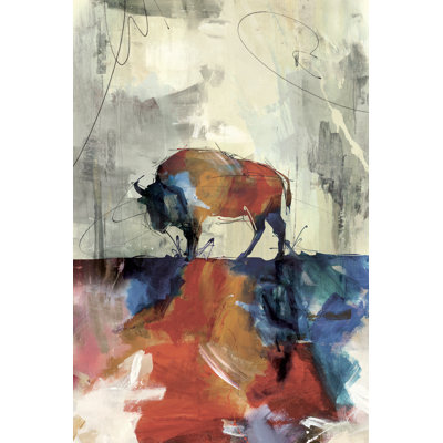 Vivid Buffalo Painting by Peyton Gray