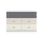 Commode double à 6 tiroirs Allyannah-100914241