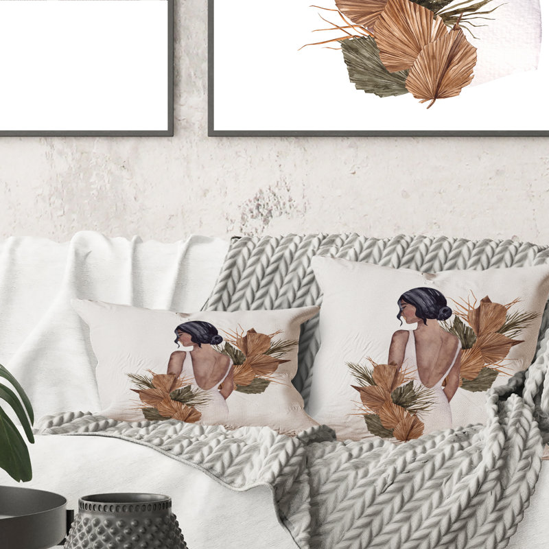 Floral Throw Pillow