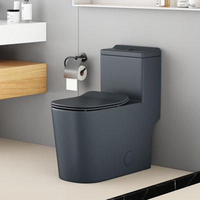 Tornado Flush Toilet, Siphon Jet Dual Flush 1.1/1.6 GPF Comfort Height Toilet (Seat Included)