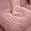 Canapé sans accoudoirs avec coussin Velours côtelé Martha - Rose-48375439