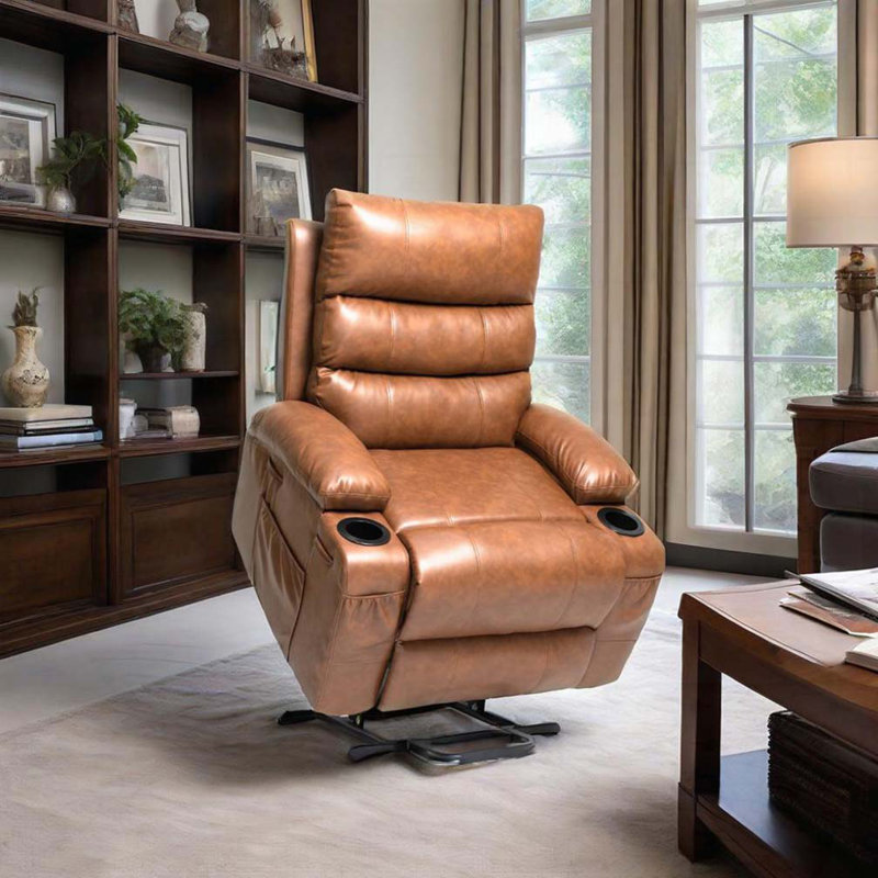Fauteuil inclinable électrique, Brun