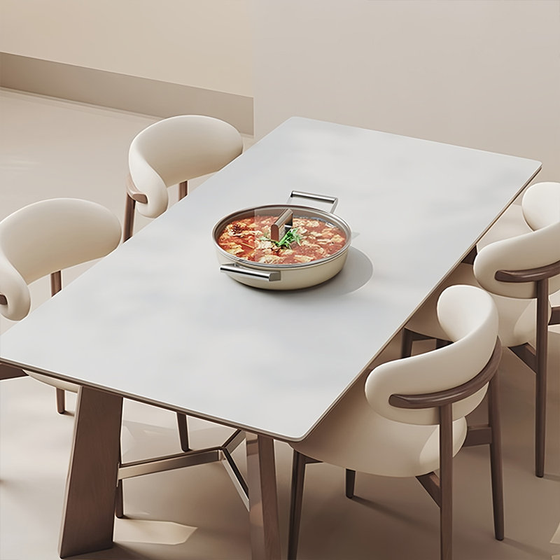 Ensemble de table et de chaises élégantes, H 29,52 po x L 55,11 po x l 31,49 po