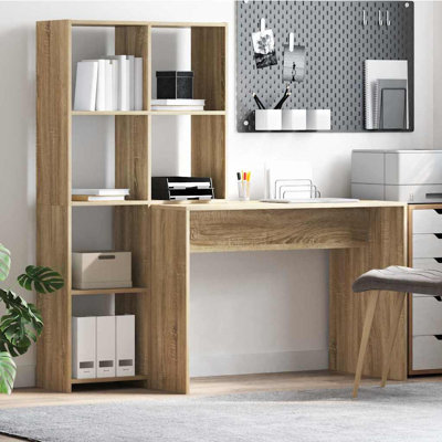 Desk 138.5 X 55 X 143 Cm Engineered Wood