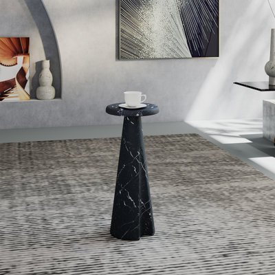 Faux Marble Side Table