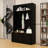 Elegant Hall Tree with Bench, Hooks, Adjustable Shelves and Arched Design-261264968