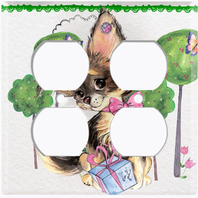 Plaque murale mignonne pour chien